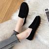 Fashion 2024 Winter Women Shoes Comfortable Flats Loafers Short Flock Sewing Casual Ladies Non-Slip Bottom Warm Women Oxford Loafers