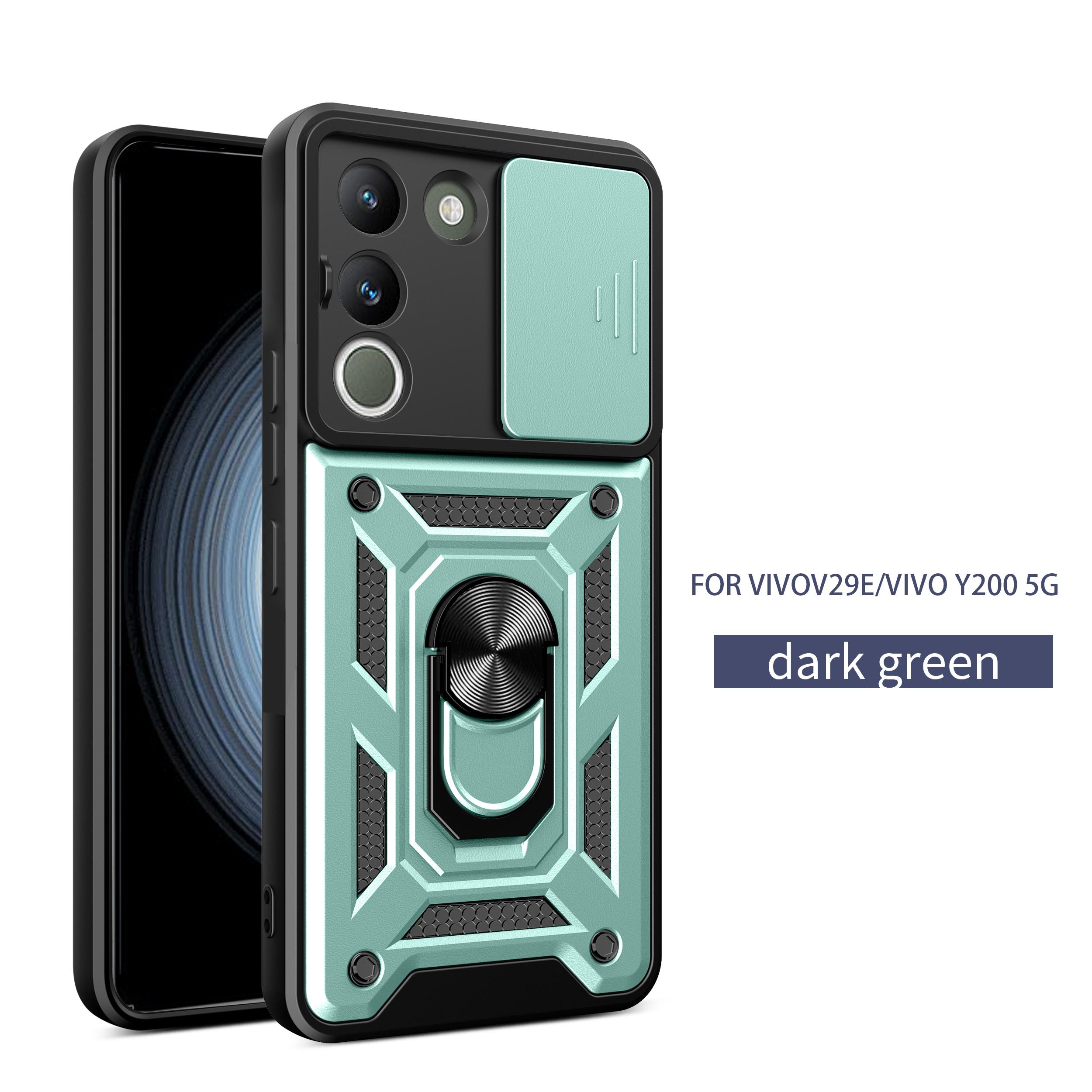 

For Vivo V30 Lite 5G Case Vivo V29e Cover Vivo Y200 5G Magnetic Ring Holder Armor Phone Case Slide Camera Protect Back Cover For Vivo V30 Lite 5G