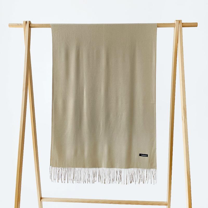 Autumn and winter new monochrome scarf cashmere scarf men and women couples scarf versatile shawl