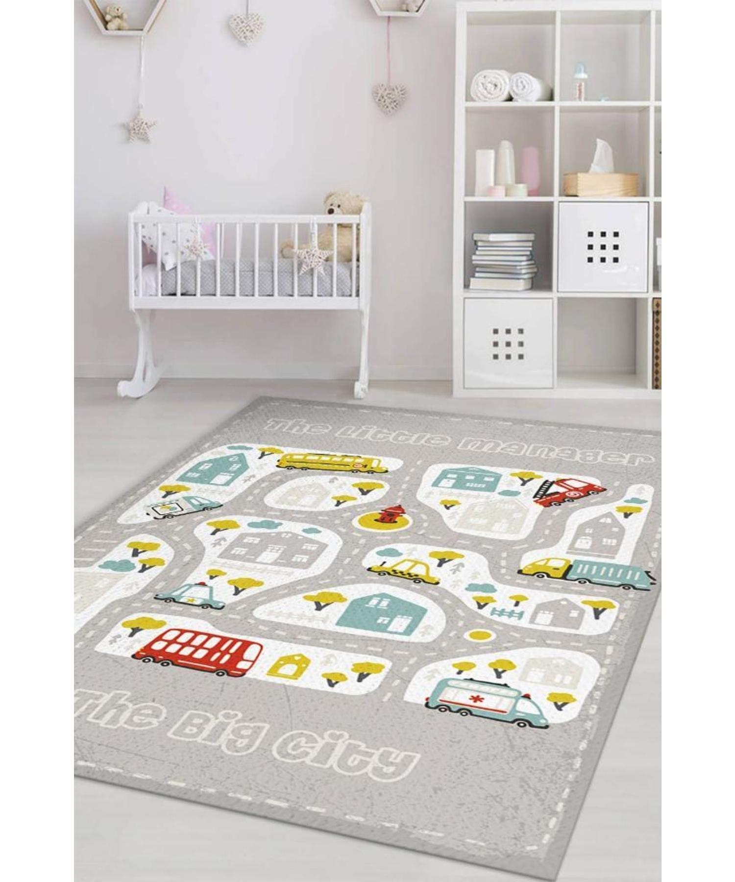 

Маленький основной хлопковый моющийся нескользящий декоративный ковер для детской комнаты