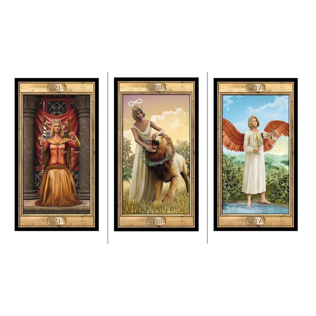 Kancharo 78-Card Tarot Card Set [Pictorial Key Tarot] Includes Japanese Tarot Card Instructions & Pouch (Authentic)