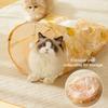 Cat Tunnel Bag for Indoor Cats Foldable Pet Tunnel Crinkle Sack with Plush Balls Interactive Hide And Seek Cat Toy