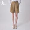 HAZZYS Women's High-Waisted Bermuda Suit Shorts