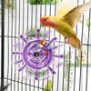 Interactive Parrot Rotating Windmill Toy Bird Cage Toy For Parrots Rotating Treat Dispenser For Mental Stimulation Entertainment