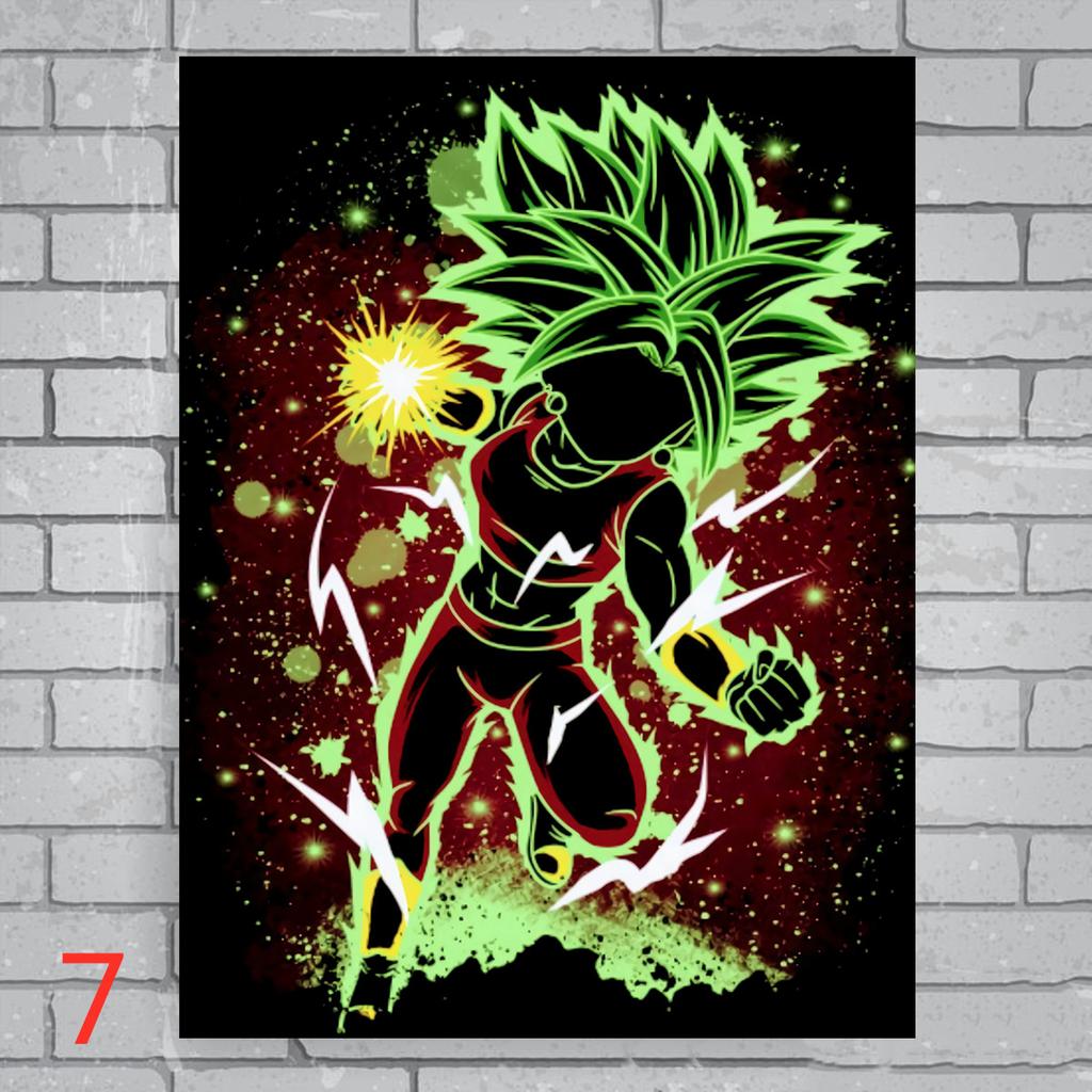 Sada 5D DIY Diamond Painting Kit Zářící anime postavy Diamantové vyšívání kamínky Dekorace pro domácnost