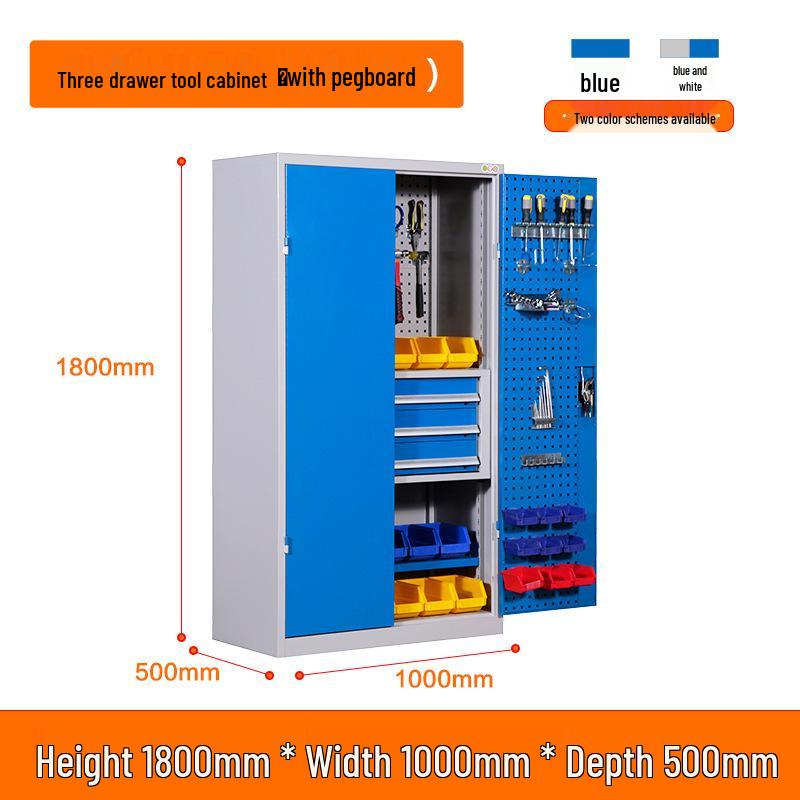 Heavy Duty Double Door Tool Storage Cabinet for Auto Repair Shop