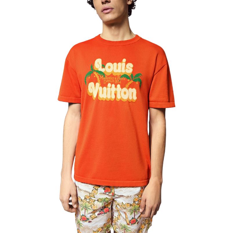 Louis Vuitton SS24 T Shirt Men's Orange 1AFQQZ