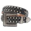Design Crossman Square Rhinestone Buckle Western Rhinestone Denim Trend Belt Party Stage