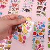 10Sheets 3D Bubble Stickers Cartoon Animal Cars Sticker Kids Boy Girl Birthday Party Favors Pinata Fillers Scrapbooking Gift Toy