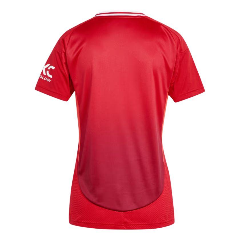 Adidas Manchester United 24/25 Home Jersey, Women's Red Gradient Football Tops IT1973