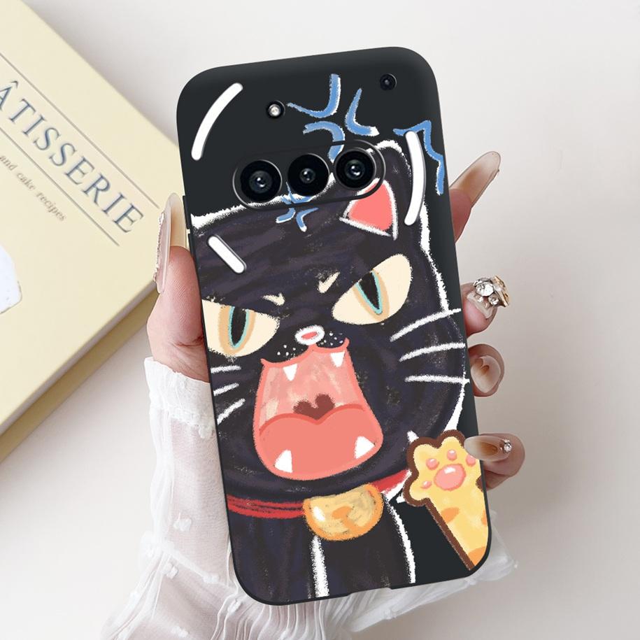 Para Funda Nothing Phone 3A A059 Lindo Dibujo Animado Panda Astronauta Silicona Suave Negro Mate Cubierta Para Nothing Phone3a Pro A059P Fundas