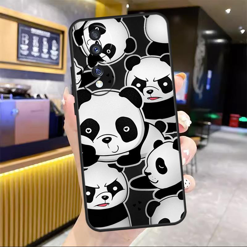 Panda Animal For Honor Magic 8 7 6 5 Lite Case For Honor 200 400 Pro 50 70 90 X8c X8b X9a X9b X9c Win RT