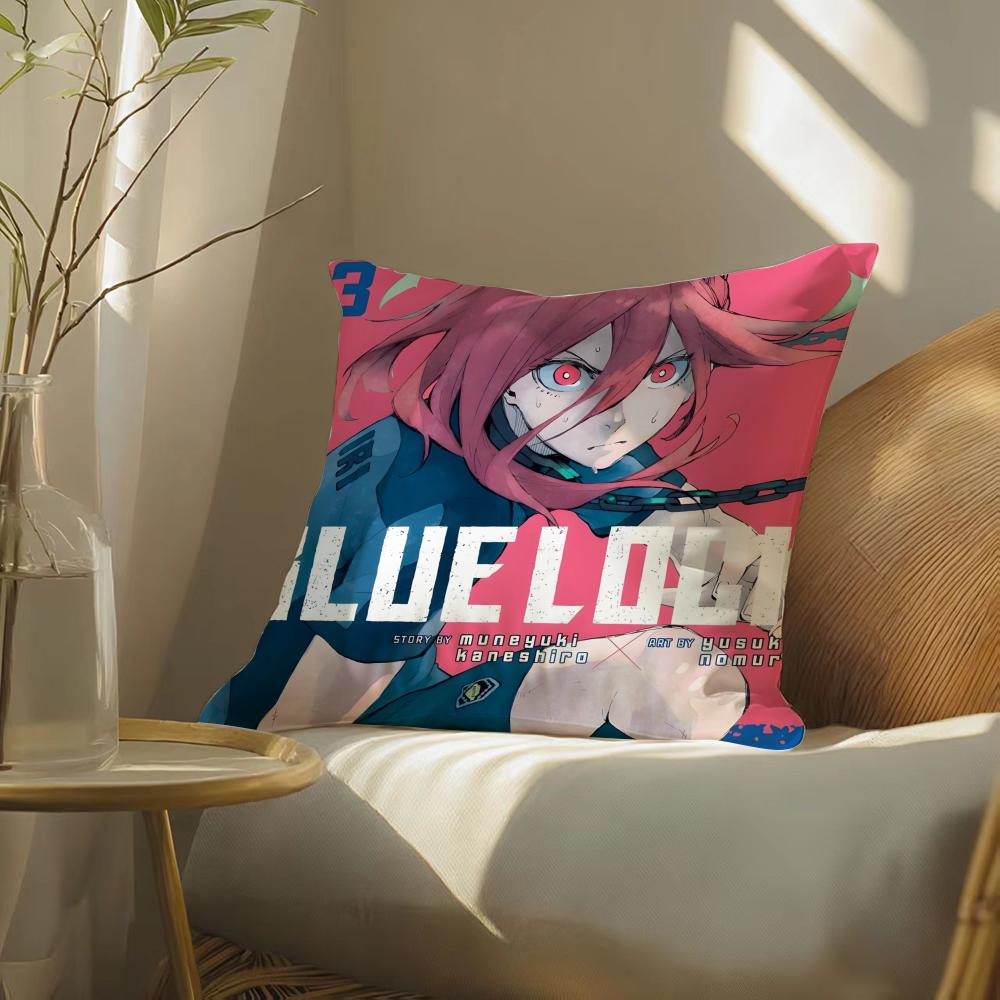 

Cartoon BBLUE LOCK Anime Pillow Case Pattern Printed Pillowcase for Living Room Sofa Cushion Cover Bedroom Decor 30X30cm