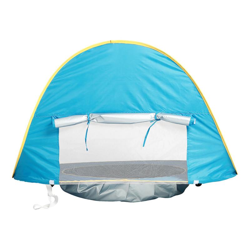 Tenda de Praia Infantil Proteção UV Casa de Brincar Piscina Tenda Pop-Up Portátil Impermeável Piscina Brinquedos de Exterior Para Crianças