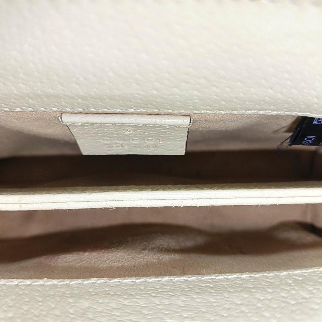 [Pre-Owned] Ophidia Vintage Logo Chain Stripe Web Canvas And Leather Envelope Clutch Bag - Very Good #1QDZBVG