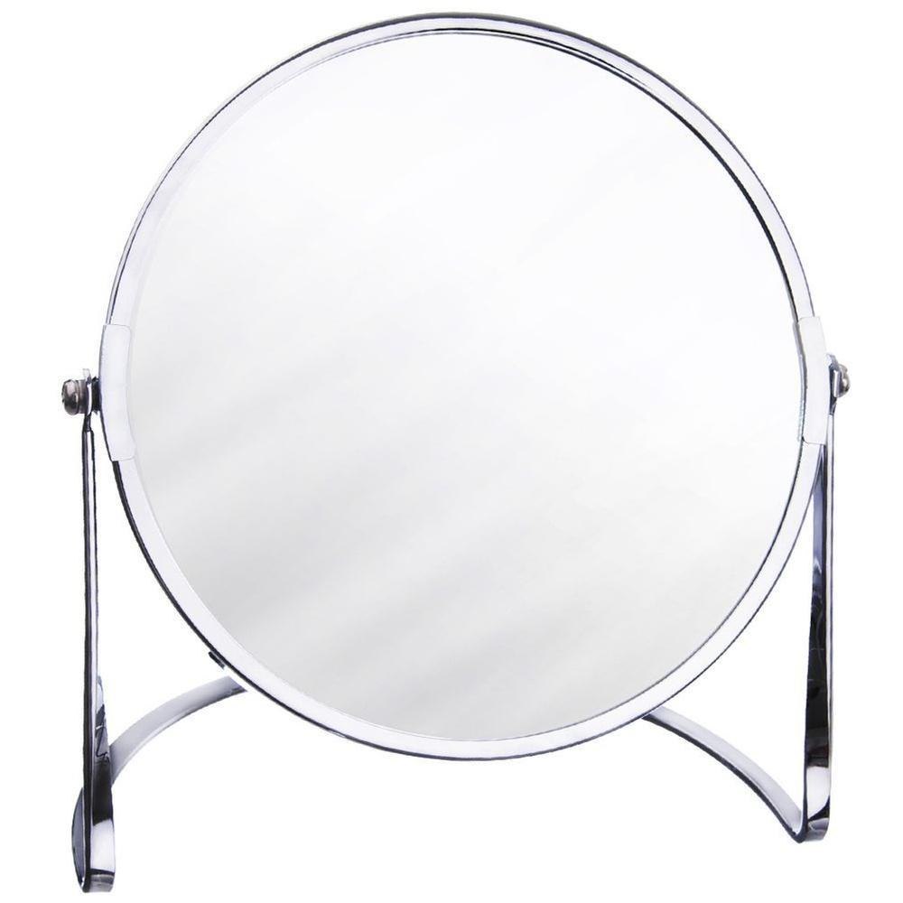 Lusterko Kosmetyczne Łazienkowe do Makijażu Make-up Podwójne Duo na Stojaku