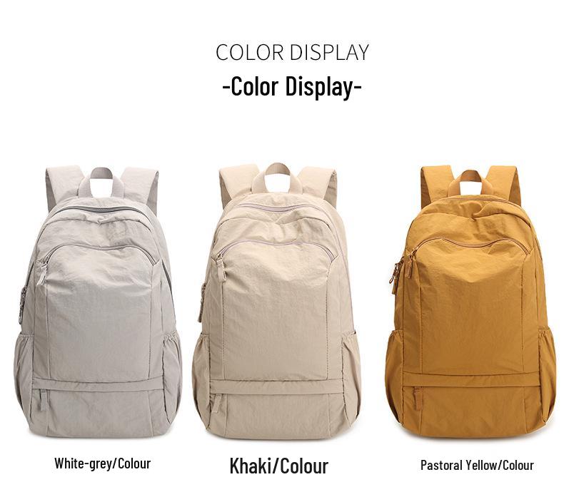 Women's Large Capacity Japanese Color Block Backpack for College & High School Students