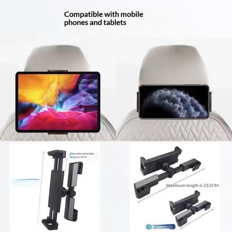 Universal Car Headrest Tablet Mount Holder 360 Degree Rotating For Pad Stand Auto Rear Seat Pillow Bracket Travel Portable