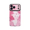 Vivid Flowers Floral Printed Vertical Grain Leather Soft Silicone Phone Case Back Cover with Camera Lens Full Protection for iPhone 17