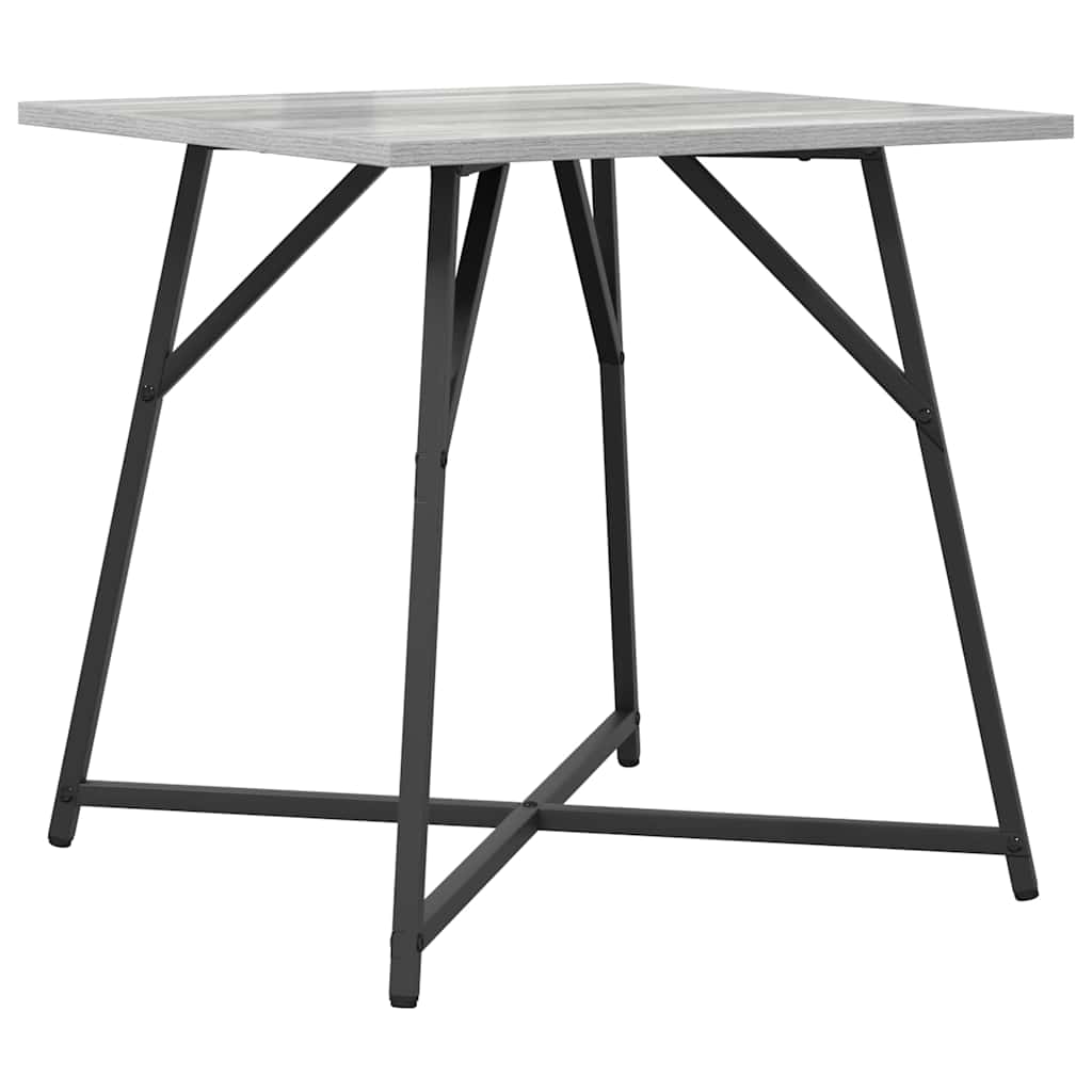 Side Table Set 2 Pcs Grey Sonoma and Black