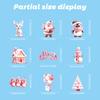 Pink Christmas Wall Stickers Christmas Trees Christmas Wooden Houses Static Stickers Festival Party Decor Glass Stickers