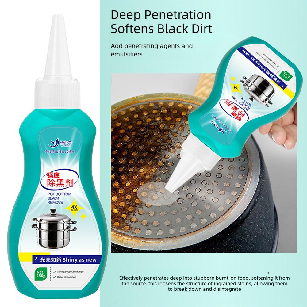 Stainless Steel Pot Black Residue Remover Fast-acting Formulas Saves Time & Effort In Kitchen Cleaning. Effortless Cookware
