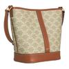 Celine Triomphe Monogram Canvas And Leather Bucket Bag Women Bags Beige Brown 191442FLC-02GR