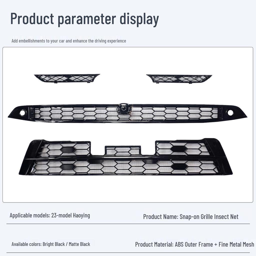 Honda Breeze 2025 Insect Net Grille Trim - Front Decorative Radiator Frame Accessory