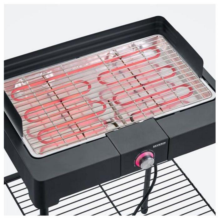 Severin PG 8566 Electric Tabletop Barbecue Indicator Light Black