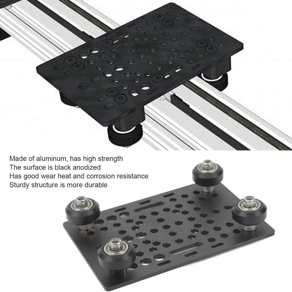 20mm to 80mm Width V Gantry Plate 4 Plastic Pulleys 3D Printer Guide Rail For 3D Printer