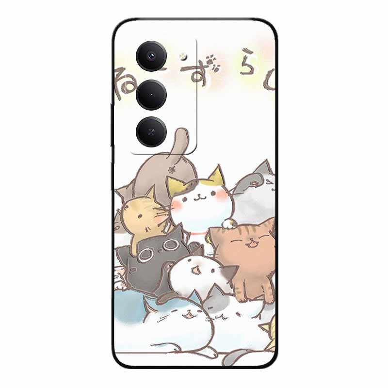 3D Emboss Cases For Redmi 15 5G 4G Relief Emboss Soft Silicone Back Cover For Xiaomi Redmi15 Flower Relief  Funda Redmi 15 4G 5G
