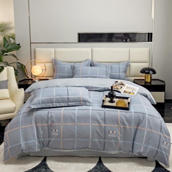 Abstract Geometric Bedding Set Queen Size Geometry Rectangle Square Cotton Duvet Cover Pink Purple Comforter Cover for Boys Girl