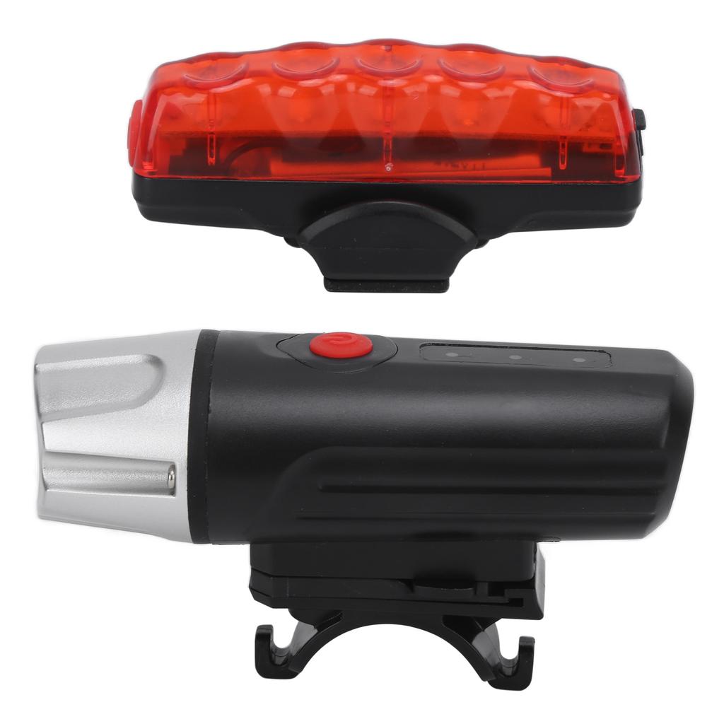 Ultra Bright Bike Light Set USB Rechargeable Bicycle Front Headlight and Back Taillight for Road Mountain Cycling