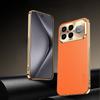 PU Leather Plating Lens Protection Cover For Redmi K90 Pro Max Texture Lichee Pattern Shockproof Case For Redmi K90Pro max Shell