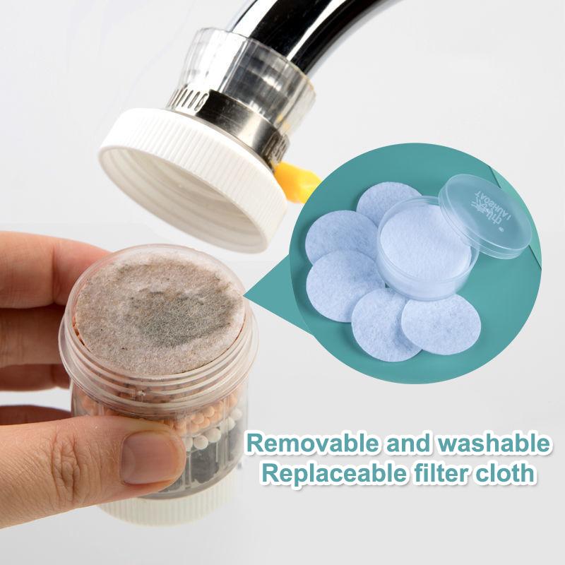 360° Rotation Water Faucet Filter Household Kitchen Faucet Mini Tap Water Clean Purifier Carbon Filter Filtration Cartridge