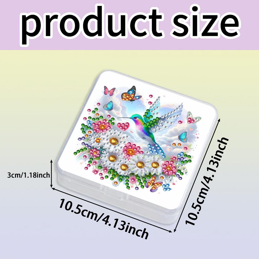 5D DIY Diamond Painting Storage Box Clear Organizer Plastic Case for Beads Jewelry Travel and Nail Art Accessories