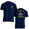 F Fighting Falcon 13ème Escadron Force Aérienne US T-shirt Unisexe Manches Courtes Décontracté Coton T-shirts d'Été