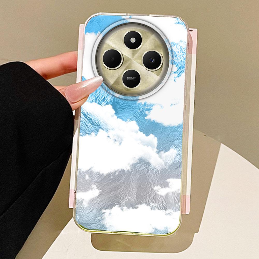 

Синий Белый Облака Вихрь Текстура Чехол для Телефона для Xiaomi Redmi Note 14 13 12 11 11S 10 9 8 Pro 9C 13C 14C A5 A3 A4 A3X 9C A1 Чехол Redmi 9 белый