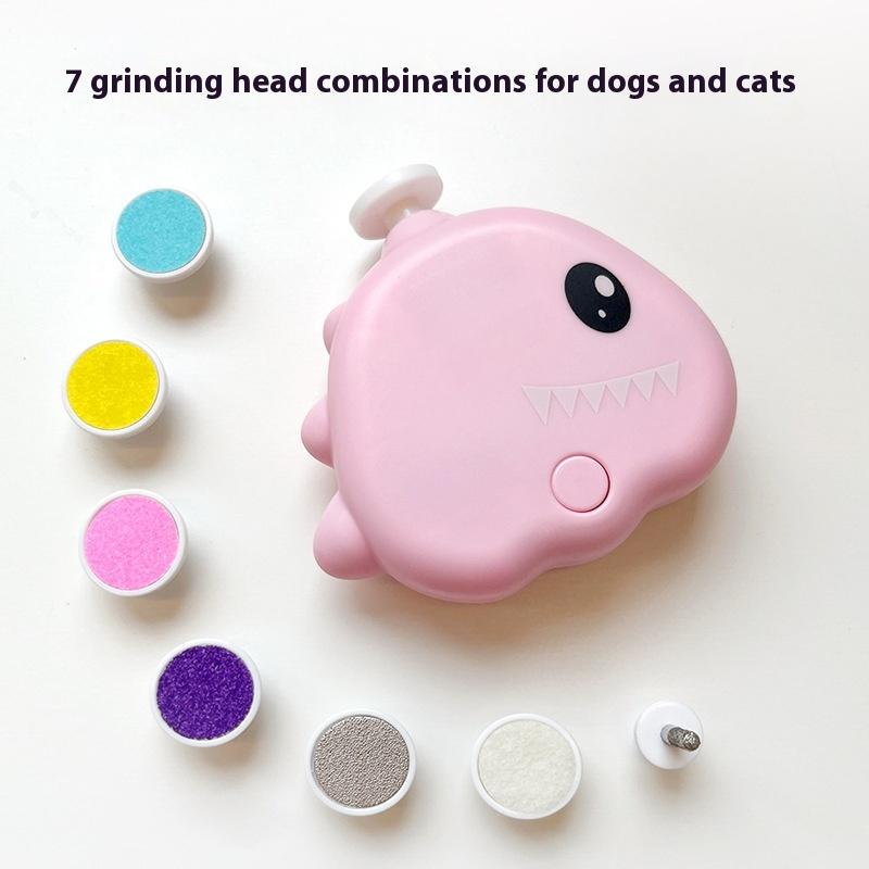 Cartoon Pet Nail Clippers Universal Puppy Kitten Nail Clippers Electric Dog Cat Nail Grinder Pet Nail Trimmers Pet Supplies