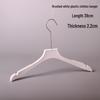 White Plastic Women's Clothing Hanger with Pant Clips for Live Streaming and Household Use