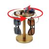 With Tray Eyeglass Display Rack Stainless Steel Sunglasses Holder Glasses Stand Organizer  for Desk