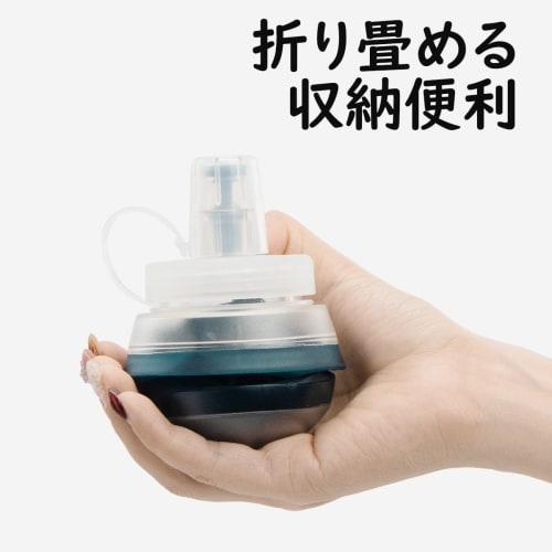 Soft Flask 500ml Large Mouth Hydration Water Bottle for Running, Trail Running, Trekking, Marathons, and Mountaineering (Gray)