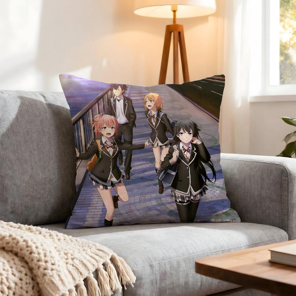 My Teen Romantic Comedy SNAFU Cushion Cover Pcs Decorative CoversSoft Cushion Case for Sofa Couch Decor x x Pillowcases