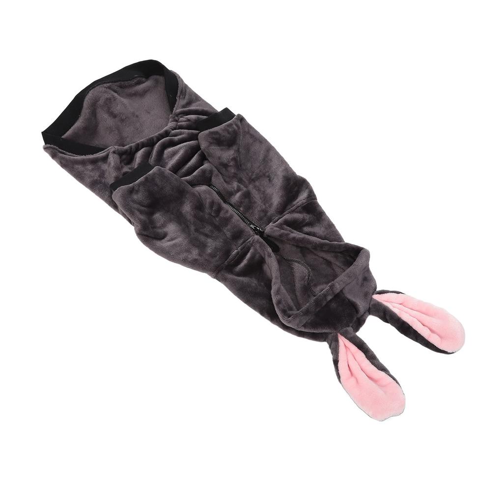 Haustier Warmer Mantel Weich Verdickt Niedlich Kapuzenpullover Hunde Winterkleidung für Mittelgroße Große Hunde Grau 8XL