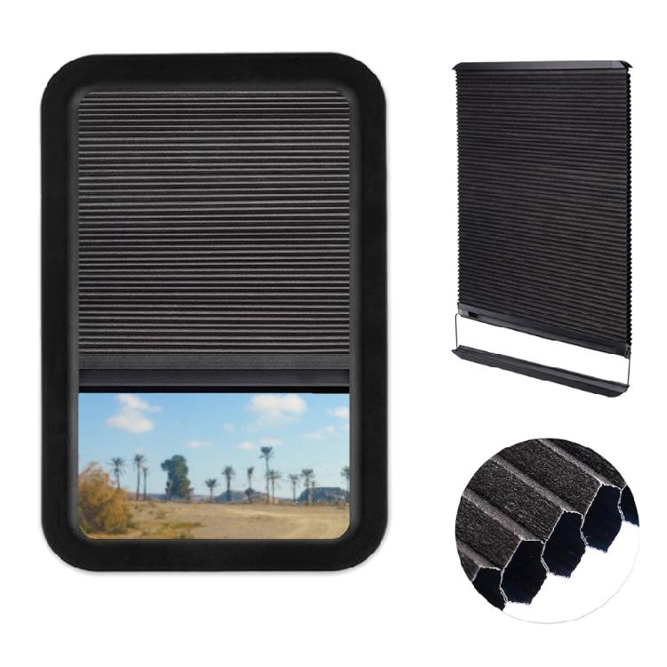 Privacy Shade Double Layer Sun Blocker Trailer Door Blind for Entry Door Window