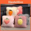 3in1 Pattern Fruit Pillow Blanket Carrot Cactus Pineapple Plush Toy Decoration