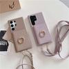 Leather Crossbody with Card Holder Phone Case for Samsung Galaxy S23 FE S24 Ultra S22 Plus A13 A22 A33 A14 A24 A34 A53 A54 Cover