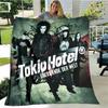 Dětská přikrývka s potiskem kapely Tokio Hotel Dětská Hřejivá přikrývka Flanel Měkká útulná deka Rozkládací pohovka Deka Cestovní deka Dárek k narozeninám