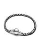 Pandora Black Cord Box Chain Bracelet_593816C02