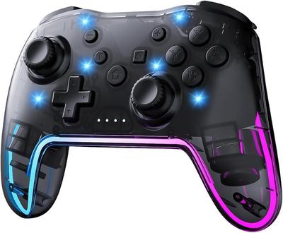 PleCode Wireless Pro Controller for Switch RGB Turbo Vibration Gyro Ergonomic Long Japanese Instruction Manual Included